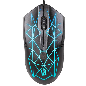 灵蛇(LINGSHE)有线鼠标发光鼠标人体工学鼠标M82黑色 灵蛇(LINGSHE)有线鼠标发光鼠标人体工学鼠标M82黑色